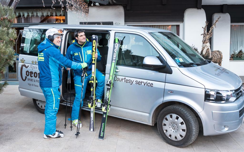 Alpen Hotel Corona Vigo di Fassa Eksteriør billede